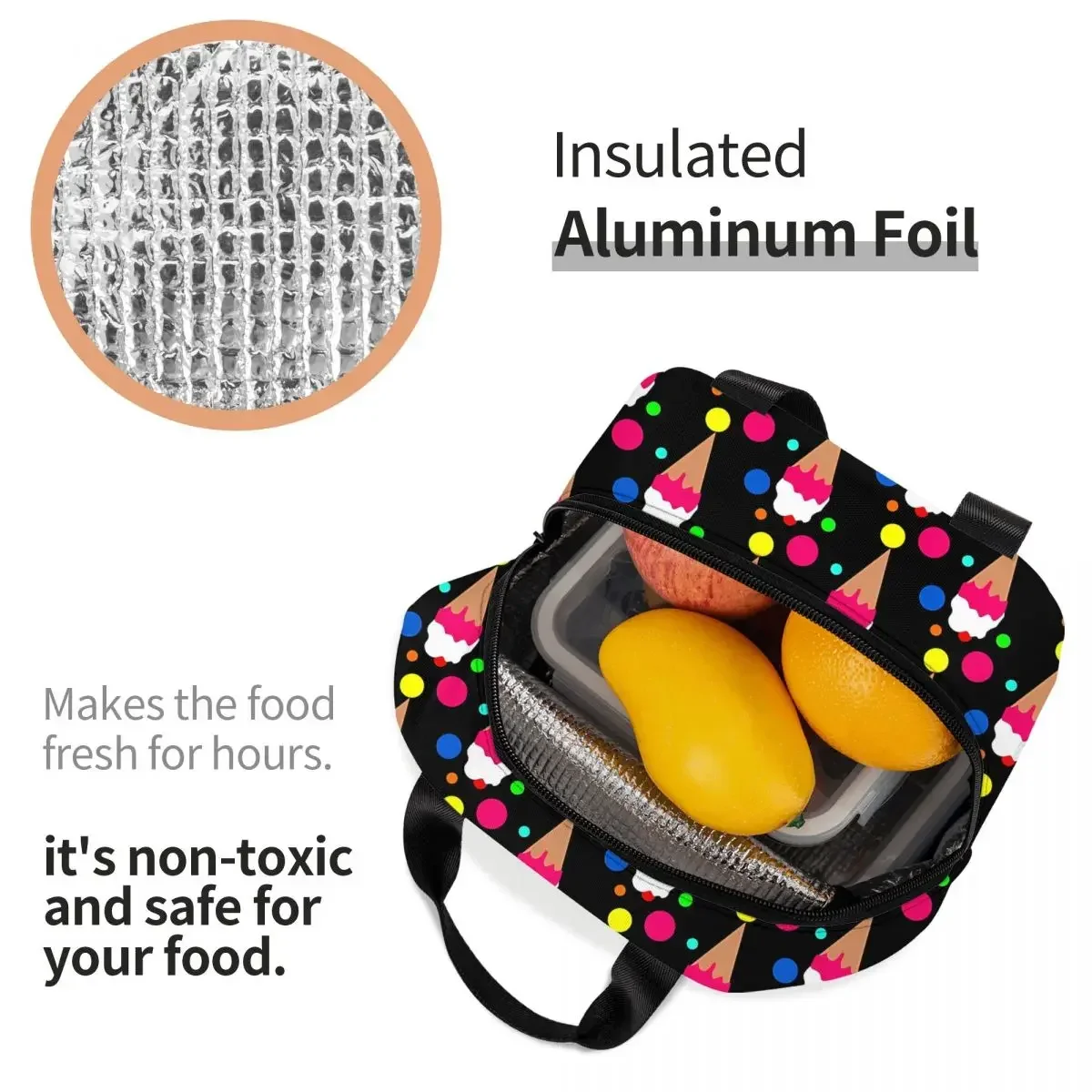 Sac à lunch portable coloré, s - Food Storage Bag avis et prix