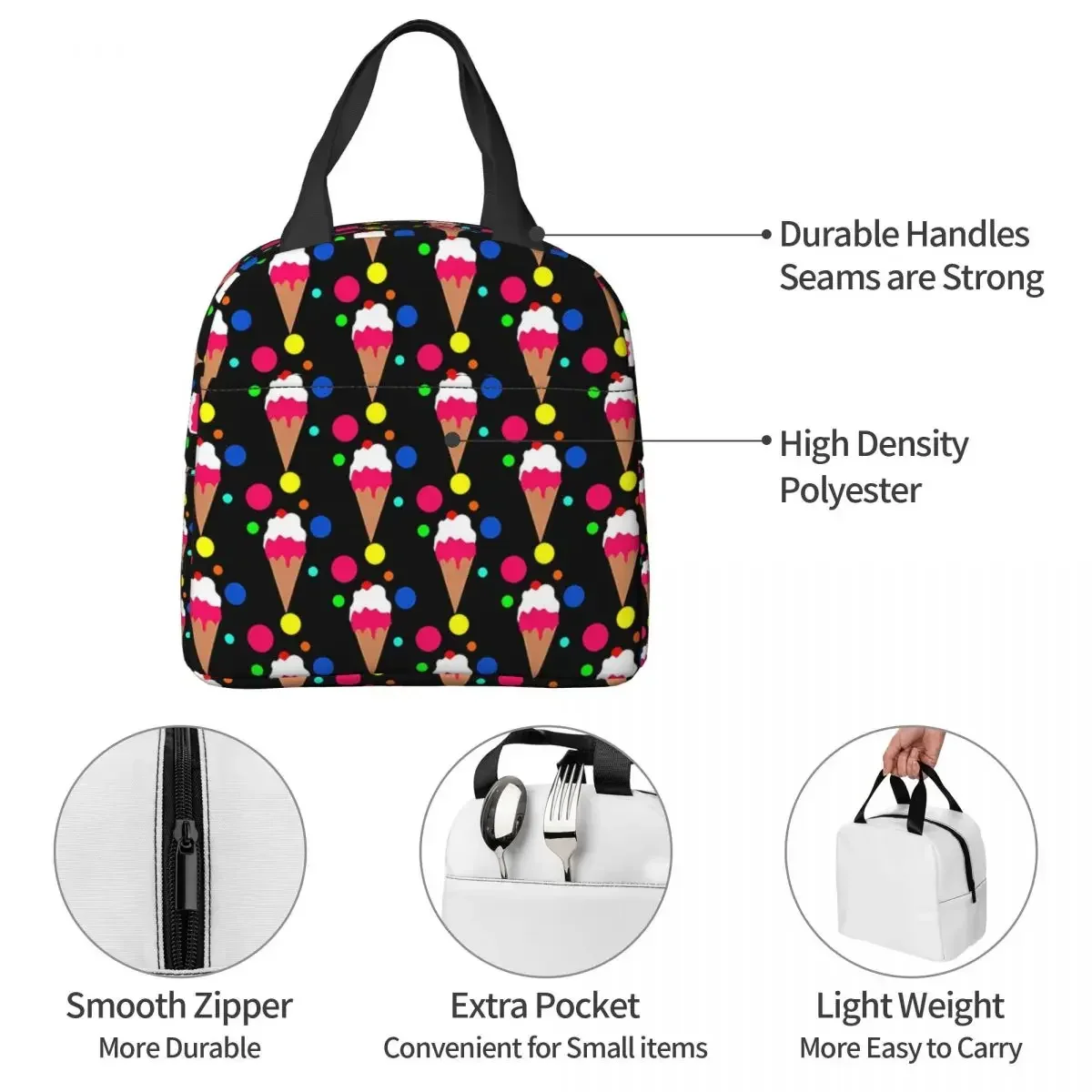 Sac à lunch portable coloré, s - Food Storage Bag avis et prix